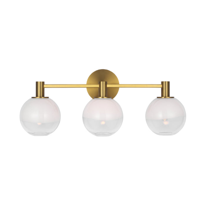 Visual Comfort SLV1003 Torian 3-lt 24" LED Vanity Light - Burnished Brass