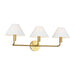 Visual Comfort SLW1023 Colfax 3-lt 29" LED Large Wall Sconce - Burnished Brass