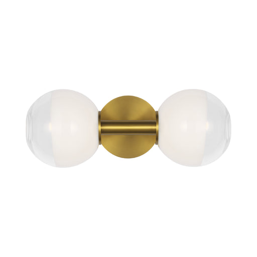 Visual Comfort SLW1032 Torian 2-lt 15" LED Linear Wall Sconce - Burnished Brass