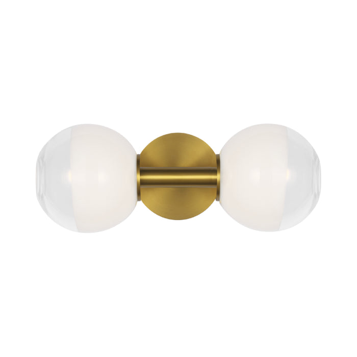 Visual Comfort SLW1032 Torian 2-lt 15" LED Linear Wall Sconce - Burnished Brass