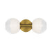 Visual Comfort SLW1032 Torian 2-lt 15" LED Linear Wall Sconce - Burnished Brass