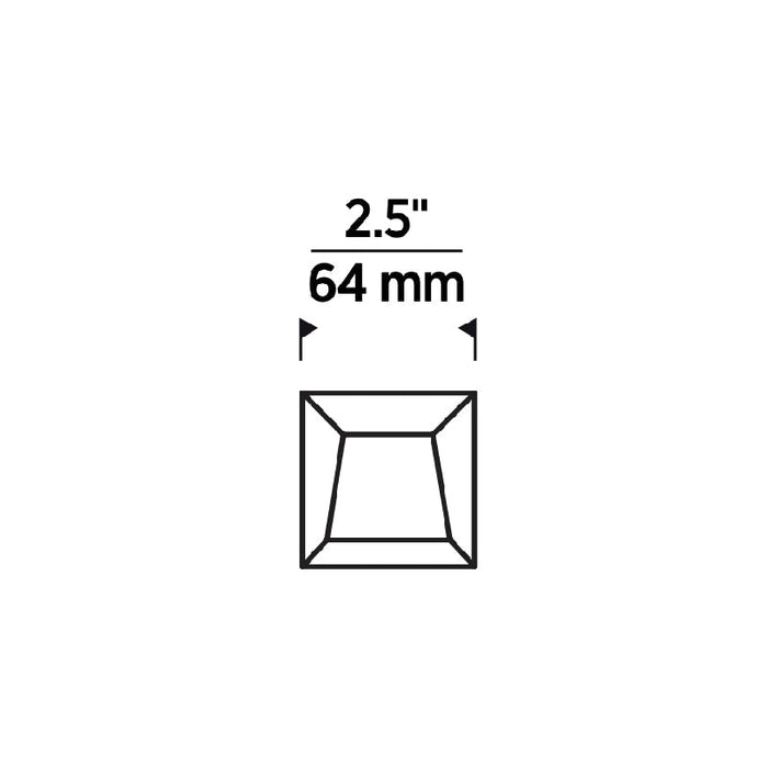 Entra ENCL2SR CL 2" 12W LED Square Flangeless Wall Wash Remodel Downlight