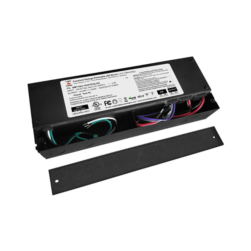 Lotus SMT-024 192W 24V Constant Voltage Driver, 5-in-1 Dimmable