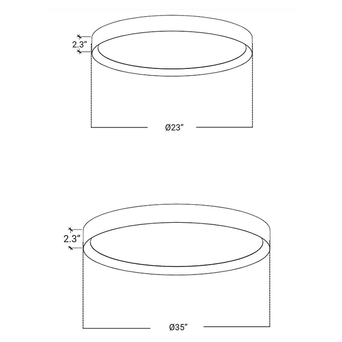 Elite SOLARIS-LED-RD Architectural LED Round Ceiling Mount | SOLARIS ...