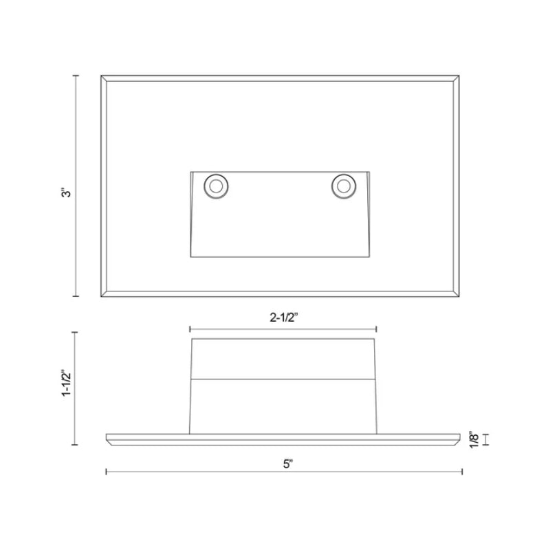 Kuzco ER3003 Sonic 1-lt 5" LED Step Lights