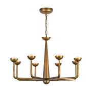 Alora CH313830 Spade 30" LED Chandelier - Vintage Brass