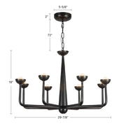 Alora CH313830 Spade 30" LED Chandelier