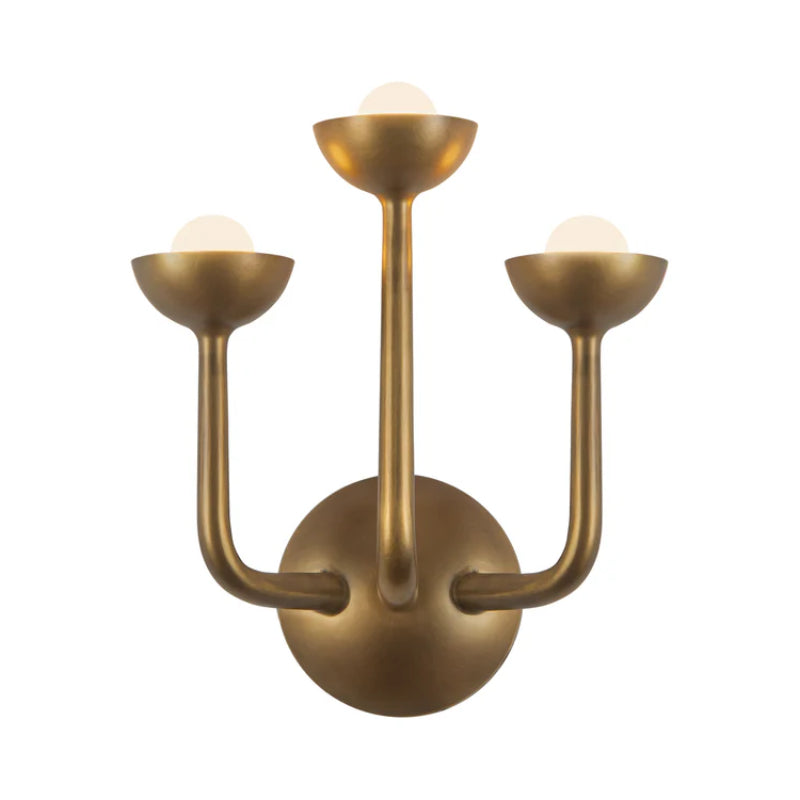 Alora WV313011 Spade 12" Tall LED Wall/Vantiy - Vintage Brass