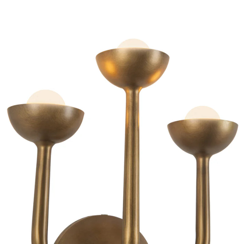 Alora WV313011 Spade 12" Tall LED Wall/Vantiy - Vintage Brass