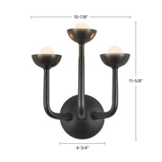 Alora WV313011 Spade 12" Tall LED Wall/Vantiy