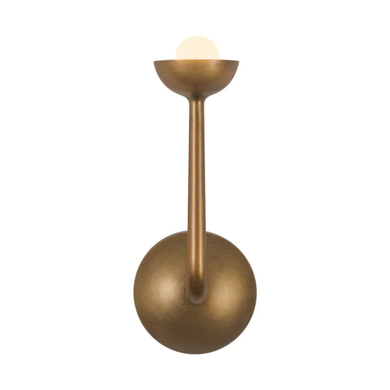 Alora WV313103 Spade 1-lt 12" Tall LED Wall Sconce - Vintage Brass