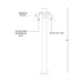 SPJ SPJ-23D 3-lt 18" Tall LED Outdoor Path Light
