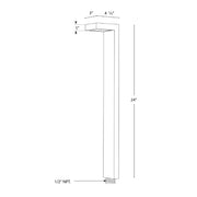 SPJ SPJ-3124 24" Tall LED Outdoor Path Light