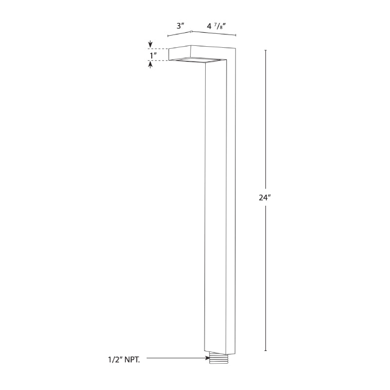 SPJ SPJ-3124 24" Tall LED Outdoor Path Light