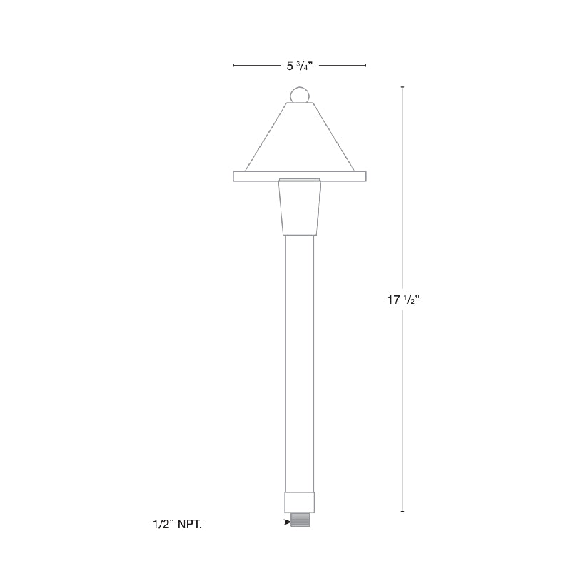SPJ SPJ-CC-100 18" Tall LED Outdoor Path Light