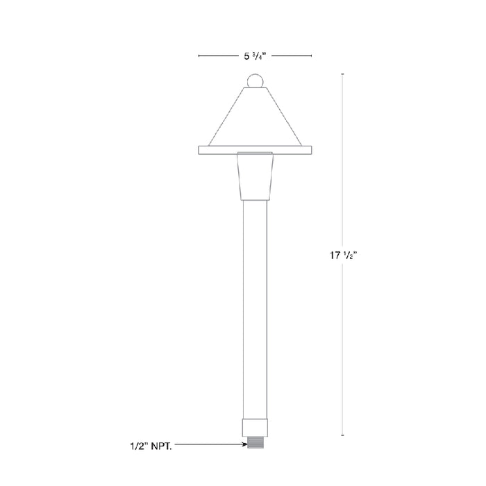 SPJ SPJ-CC-100 18" Tall LED Outdoor Path Light