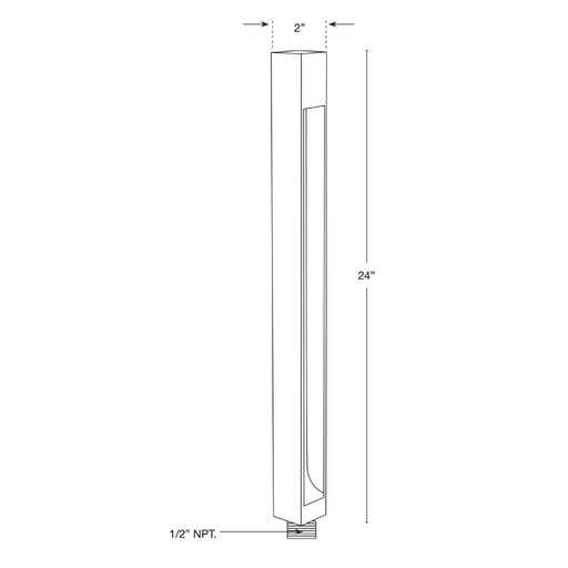 SPJ SPJ-CC-23LR 24" Tall LED Outdoor Path Light