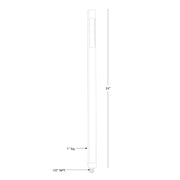 SPJ SPJ-CC-124-SQ 24" Tall LED Outdoor Path Light