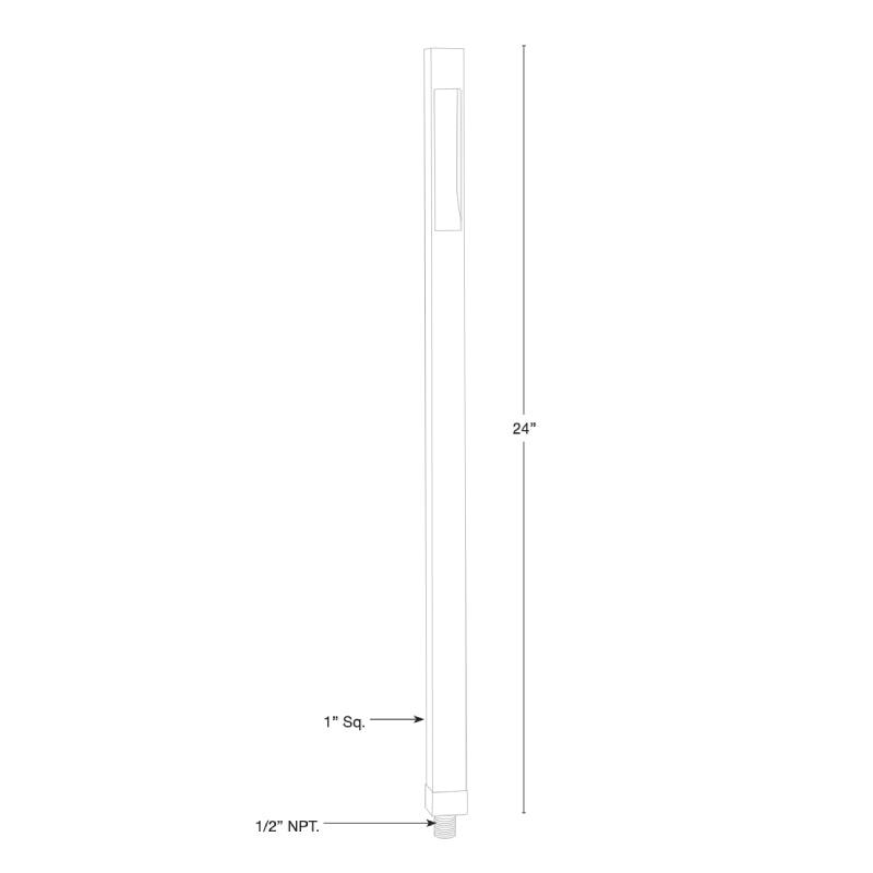 SPJ SPJ-CC-124-SQ 24" Tall LED Outdoor Path Light