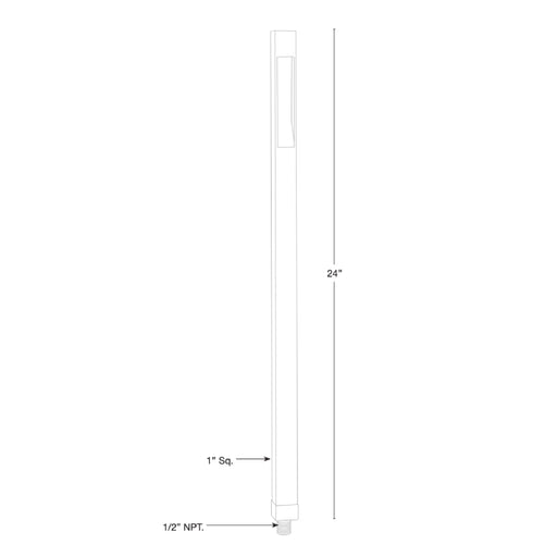 SPJ SPJ-CC-124-SQ 24" Tall LED Outdoor Path Light