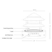 SPJ SPJ-FB-PH3 5" LED Outdoor Pagoda