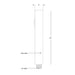 SPJ SPJ-GDG-24-L 24" Tall LED Outdoor Bollard