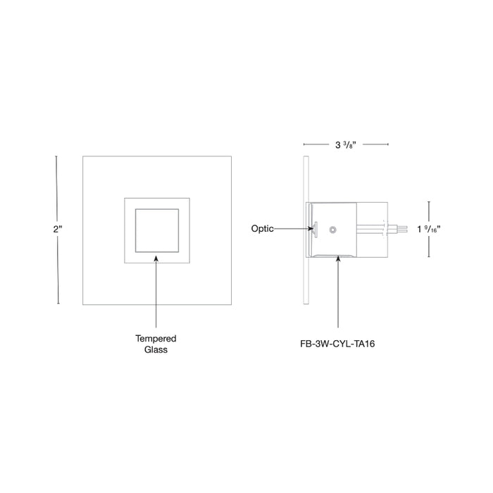 SPJ SPJ-GDG-SQP LED Outdoor Wall Light