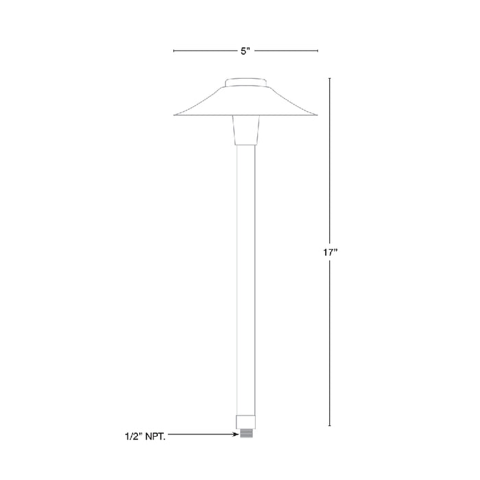 SPJ SPJ-JB100  17" Tall LED Outdoor Path Light