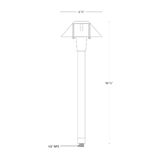 SPJ SPJ-MA-20  20" Tall LED Outdoor Path Light