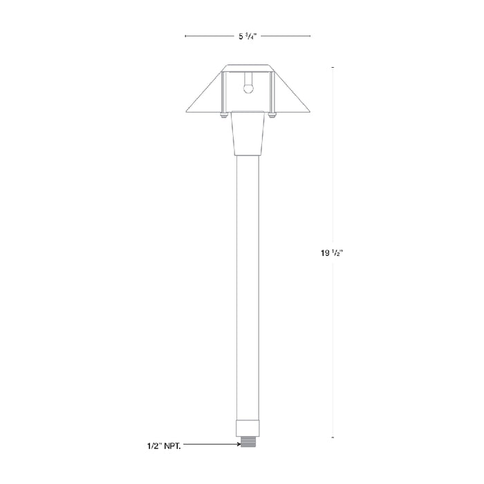 SPJ SPJ-MA-20  20" Tall LED Outdoor Path Light