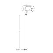SPJ SPJ-MWW2-18 18" Tall LED Outdoor Path Light