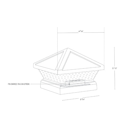 SPJ SPJ-PM-4 LED Outdoor Post Mount Light