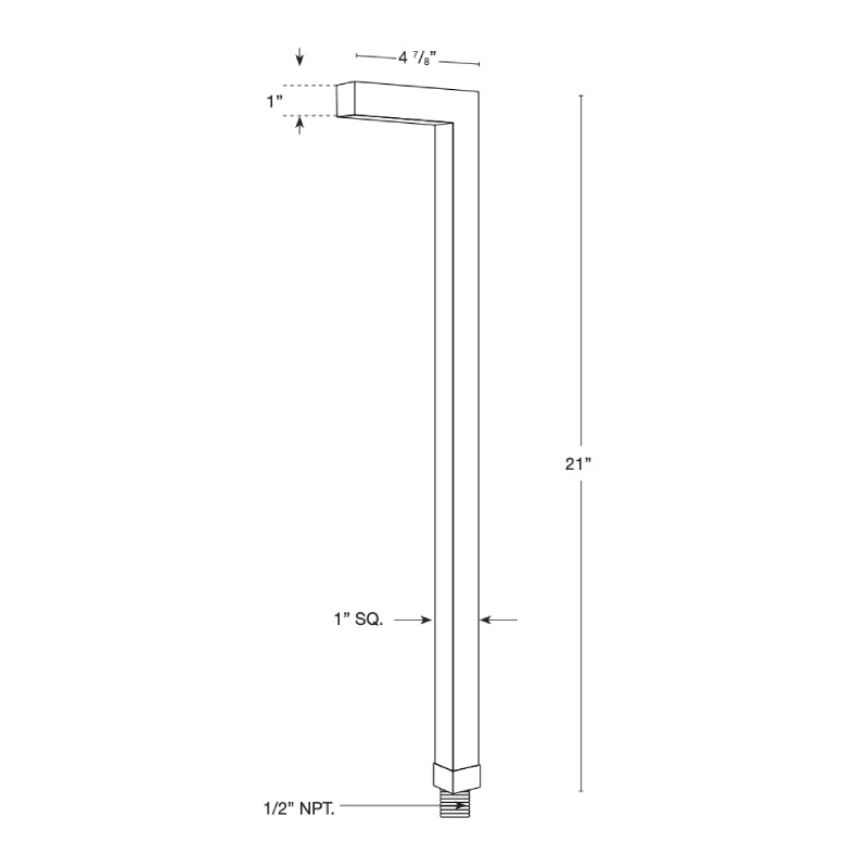 SPJ SPJ-SQ100-F 21" Tall LED Outdoor Path Light