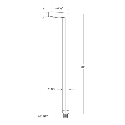 SPJ SPJ-SQ100-F 21" Tall LED Outdoor Path Light