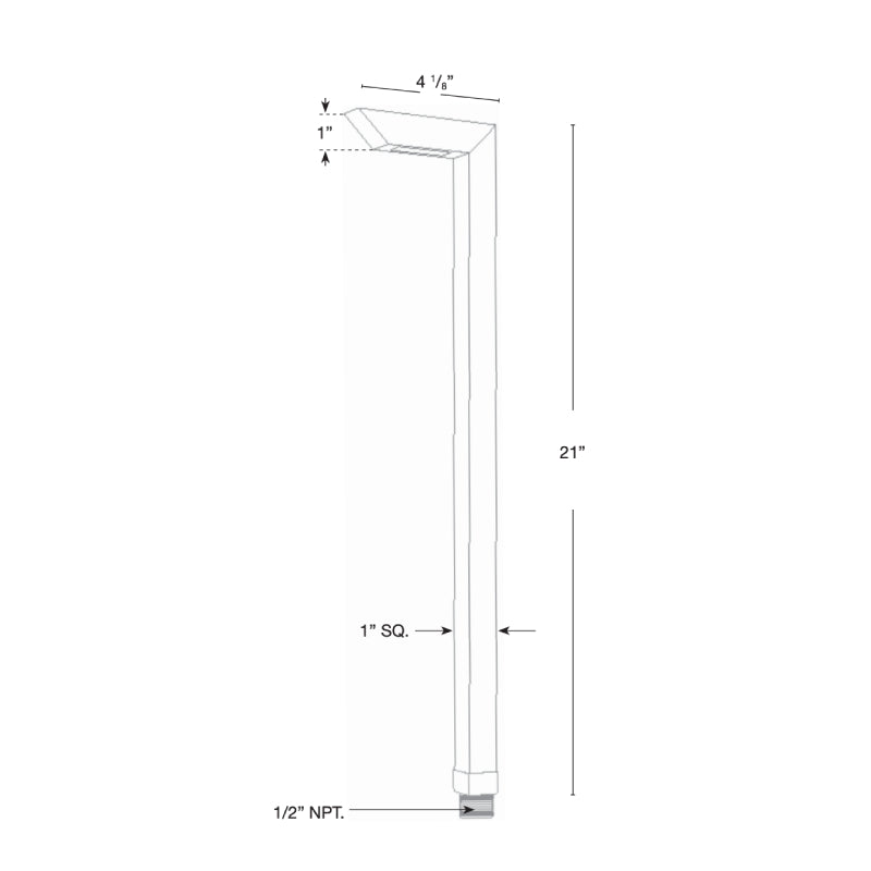 SPJ SPJ-SQ100-1 21" Tall LED Outdoor Path Light
