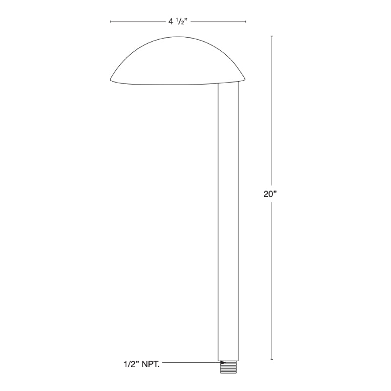 SPJ SPJ-PTL18 20" Tall LED Outdoor Path Light