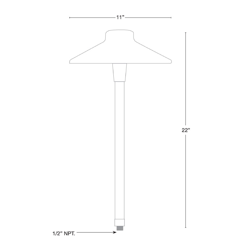SPJ SPJ07-11 22" Tall LED Outdoor Path Light
