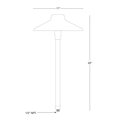 SPJ SPJ07-11 22" Tall LED Outdoor Path Light
