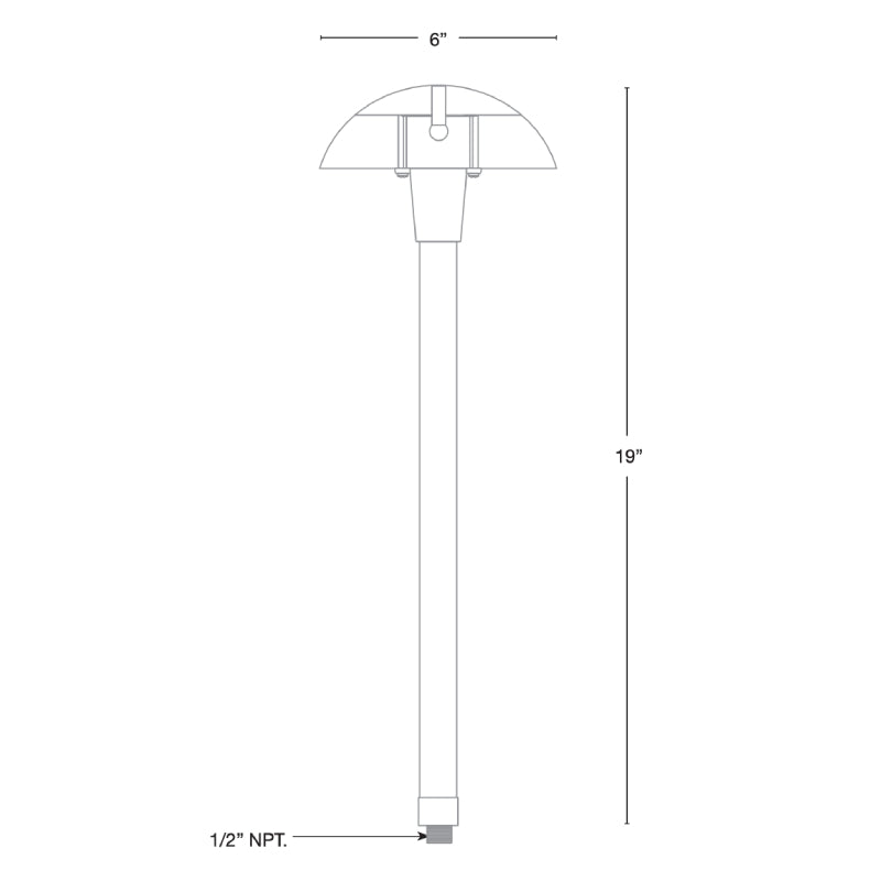 SPJ SPJ09-05 19" Tall LED Outdoor Path Light