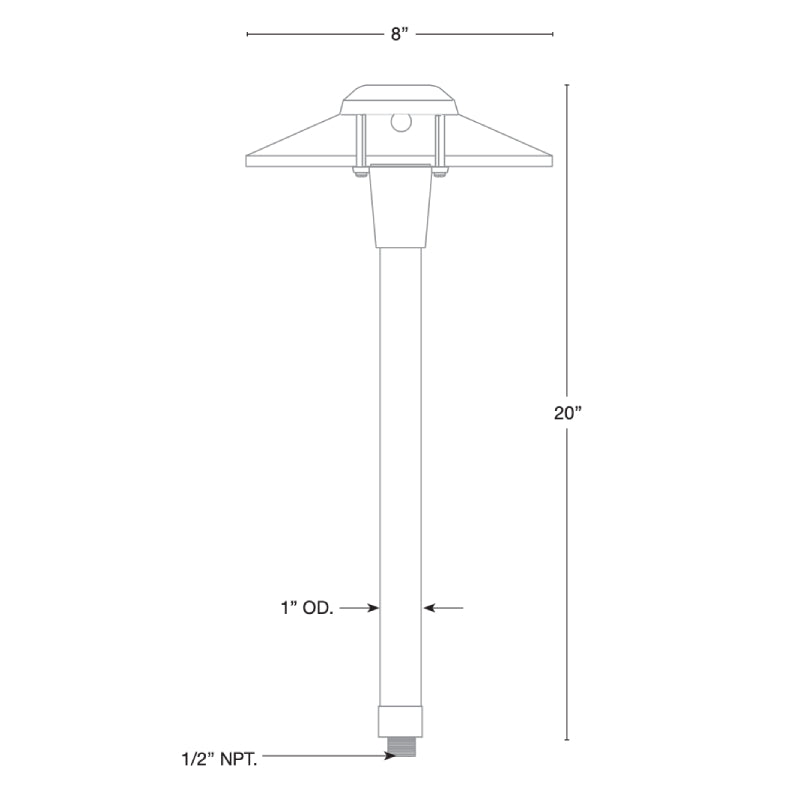 SPJ SPJ10-05 20" Tall LED Outdoor Path Light