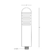 SPJ SPJ12-06 12" Tall LED Outdoor Bollard