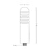 SPJ SPJ12-06 12" Tall LED Outdoor Bollard