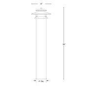 SPJ SPJ126-1-4 36" Tall LED Outdoor Bollard