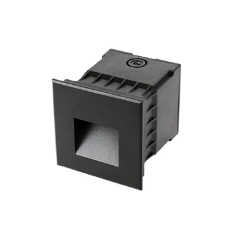ROC Lighting ST-100 2.5W LED Recessed Step Light, 24V - Black