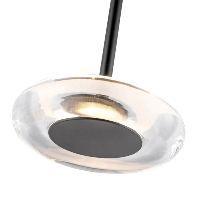 Kuzco PD97204 Stephord 1-lt 4" LED Pendant - Black/Clear