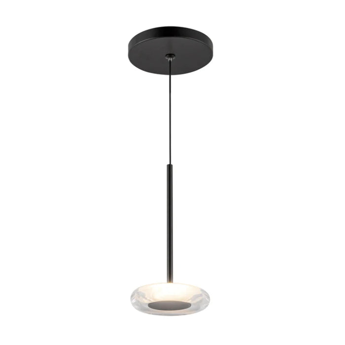 Kuzco PD97204 Stephord 1-lt 4" LED Pendant - Black/Clear