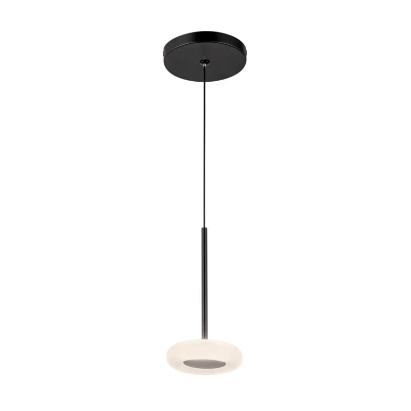 Kuzco PD97204 Stephord 1-lt 4" LED Pendant - Black/Frosted Glass