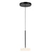 Kuzco PD97204 Stephord 1-lt 4" LED Pendant - Black/Frosted Glass