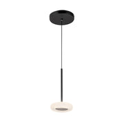 Kuzco PD97204 Stephord 1-lt 4" LED Pendant - Black/Frosted Glass