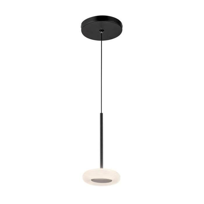 Kuzco PD97204 Stephord 1-lt 4" LED Pendant - Black/Frosted Glass